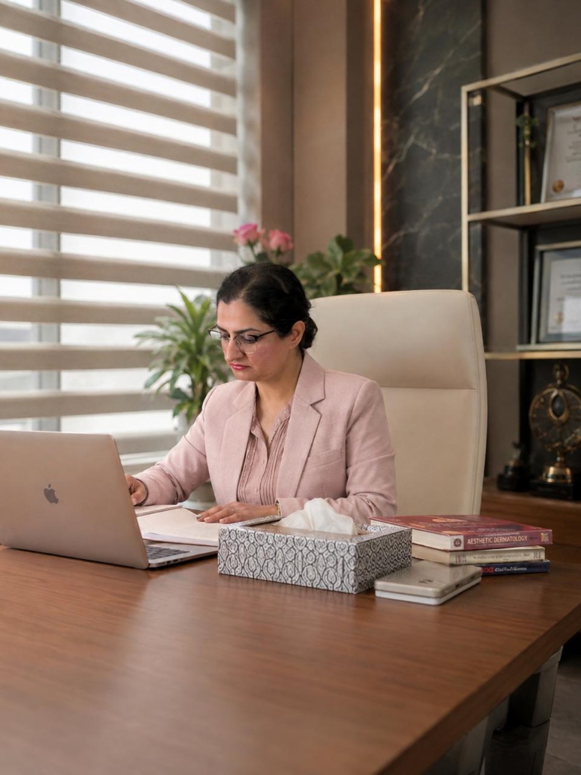 Dr. Shafia Nisar Kakroo during clinical work